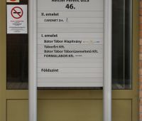 AluSign Outdoor tábla kültéren