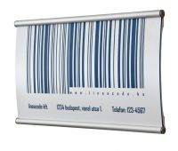 AluSign Plato tábla vízszintesen alkalmazva
