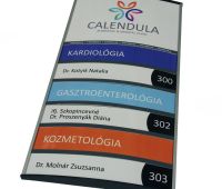 AluSign Plato+ tábla elválasztókkal