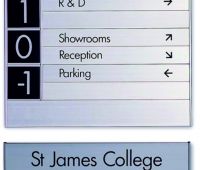AluSign Indoor táblák fém oldalzárókkal