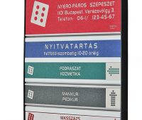 AluSign Indoor tábla műanyag záróvéggel