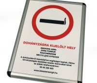 AluSign Indoor fém oldalzárók alkalmazása képkeretként