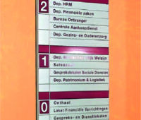 AluSign Indoor osztott táblarendszer