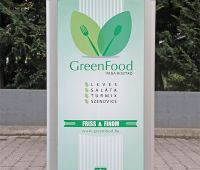 AluSign Totem Clam totemoszlop