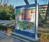 AluSign Totem Globe tábla