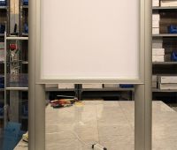 Összeszerelt Globe rendszer az első és hátsó táblák nélkül