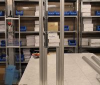 Oszlopmagok felszerelve a talpakra